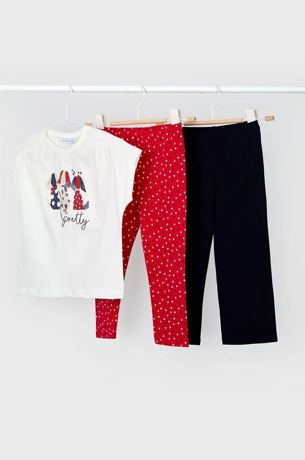 Mayoral Pamučna dječja trenirka Mayoral boja: crvena, 3707