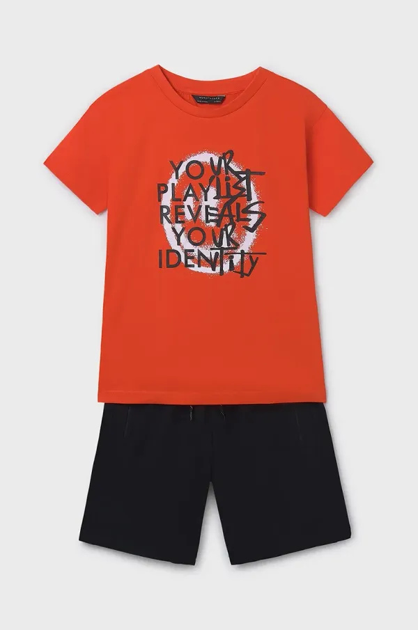 Mayoral Pamučna dječja trenirka Mayoral boja: crvena, 6684