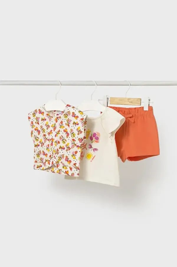 Mayoral Pamučna dječja trenirka Mayoral boja: narančasta, 1232