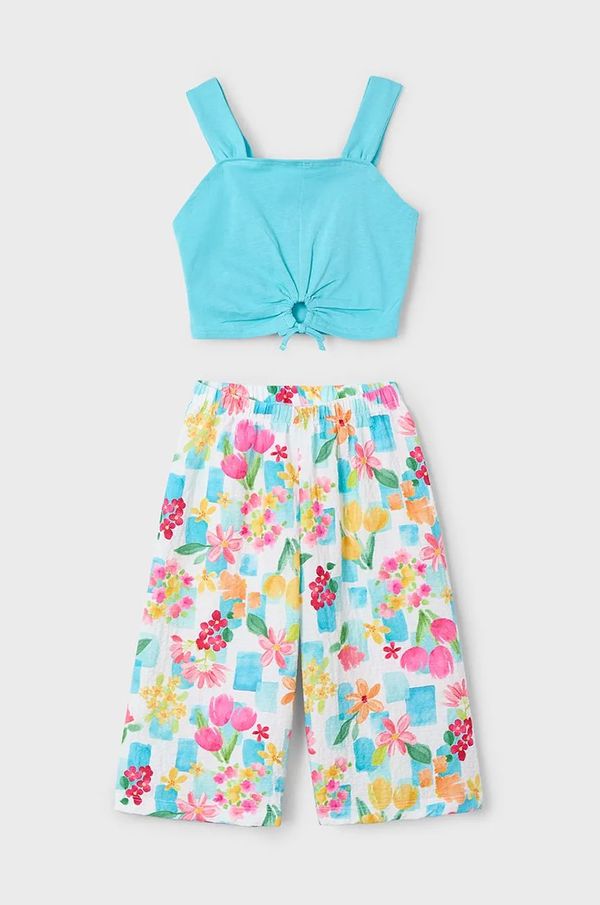 Mayoral Pamučna dječja trenirka Mayoral boja: tirkizna, 3562