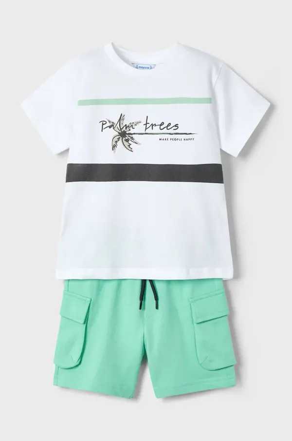 Mayoral Pamučna dječja trenirka Mayoral boja: zelena, 3605