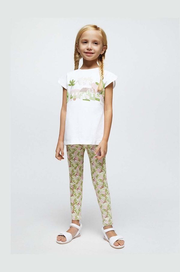 Mayoral Pamučna dječja trenirka Mayoral boja: zelena