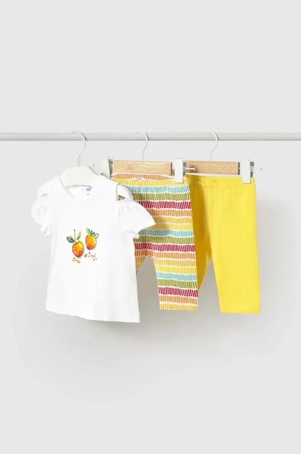 Mayoral Pamučna dječja trenirka Mayoral boja: žuta, 1740