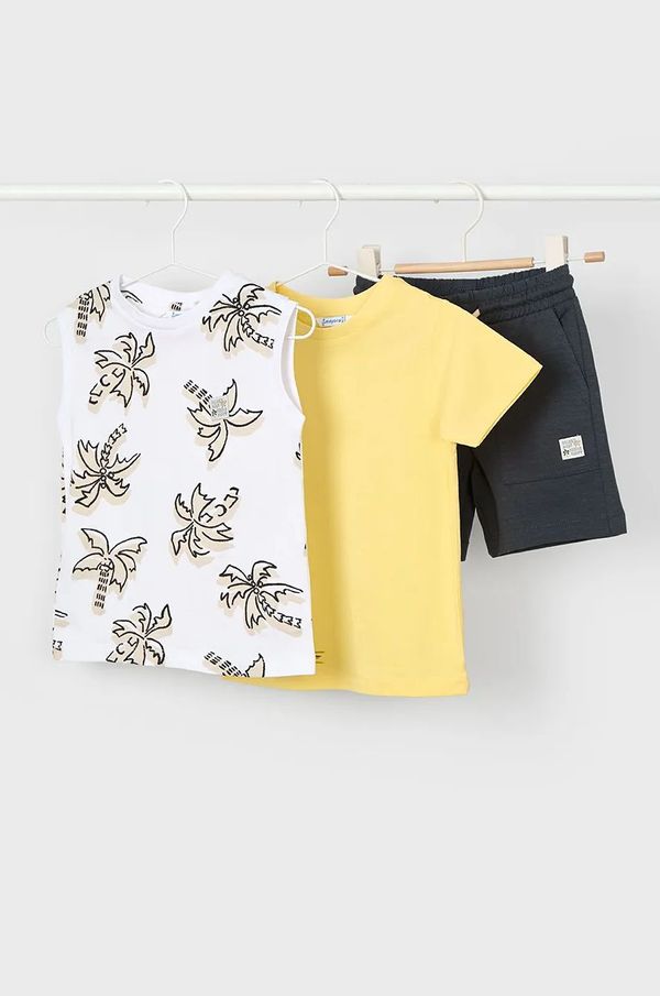 Mayoral Pamučna dječja trenirka Mayoral boja: žuta, 3606