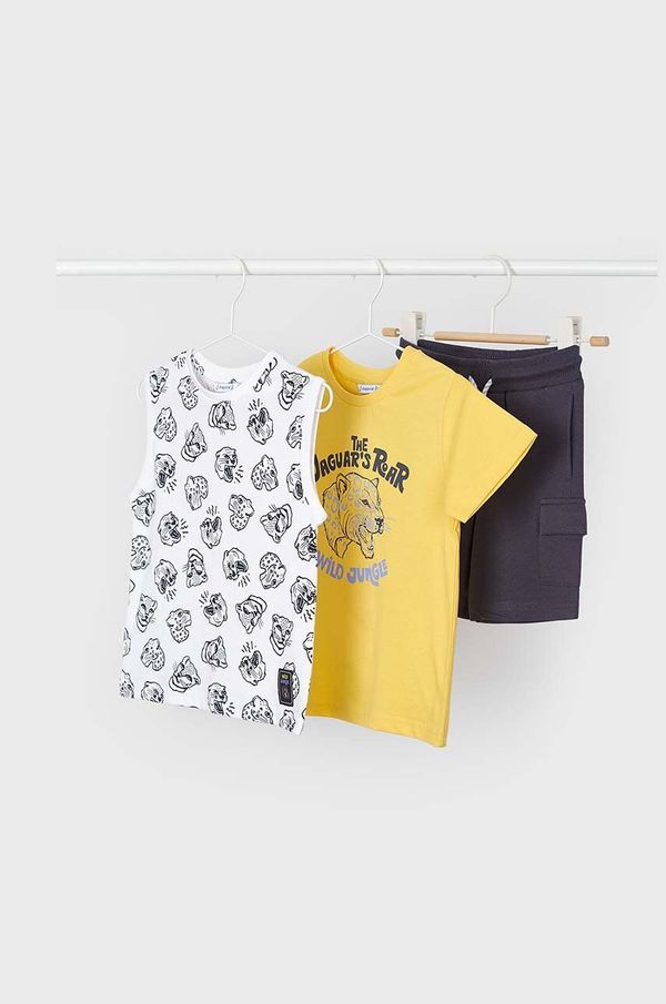 Mayoral Pamučna dječja trenirka Mayoral boja: žuta