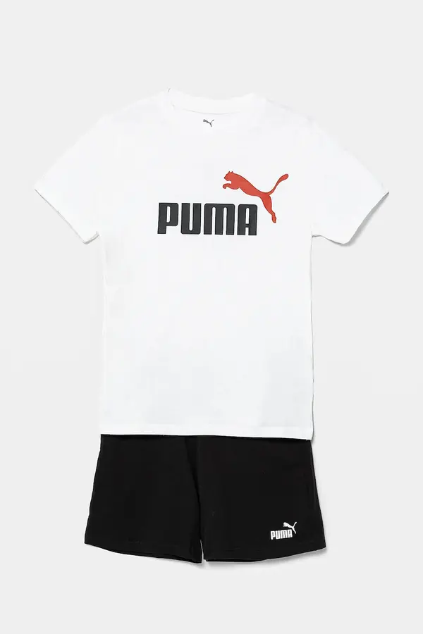 Puma Pamučna dječja trenirka Puma ESS 2 COLOR No. 1 Logo Tee and Shorts Set