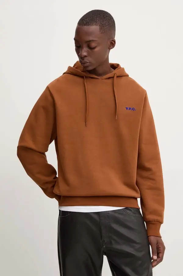 A.P.C. Pamučna dukserica A.P.C. hoodie boxy petit vpc