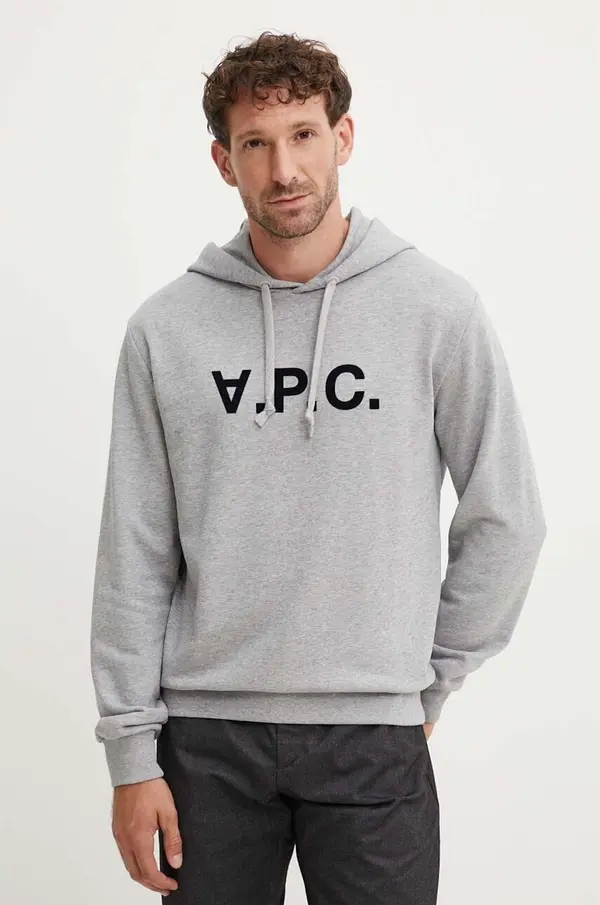 A.P.C. Pamučna dukserica A.P.C. hoodie standard grand vpc GOTS