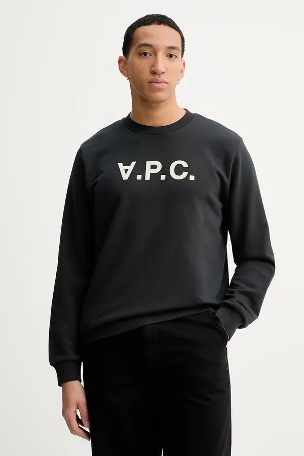 A.P.C. Pamučna dukserica A.P.C. SWEAT STANDARD GRAND VPC