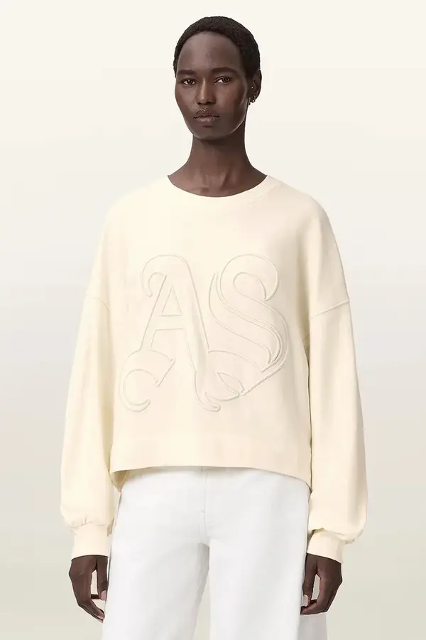 AllSaints Pamučna dukserica AllSaints LILA