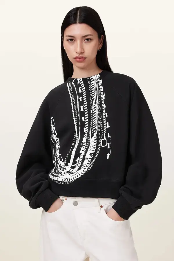 AllSaints Pamučna dukserica AllSaints METALLO DANA