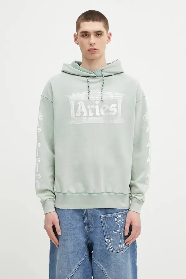 Aries Pamučna dukserica Aries Aged Ancient Column Hoodie