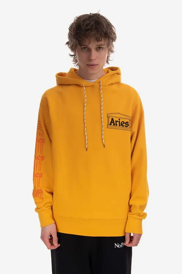 Aries Pamučna dukserica Aries Column Hoodie