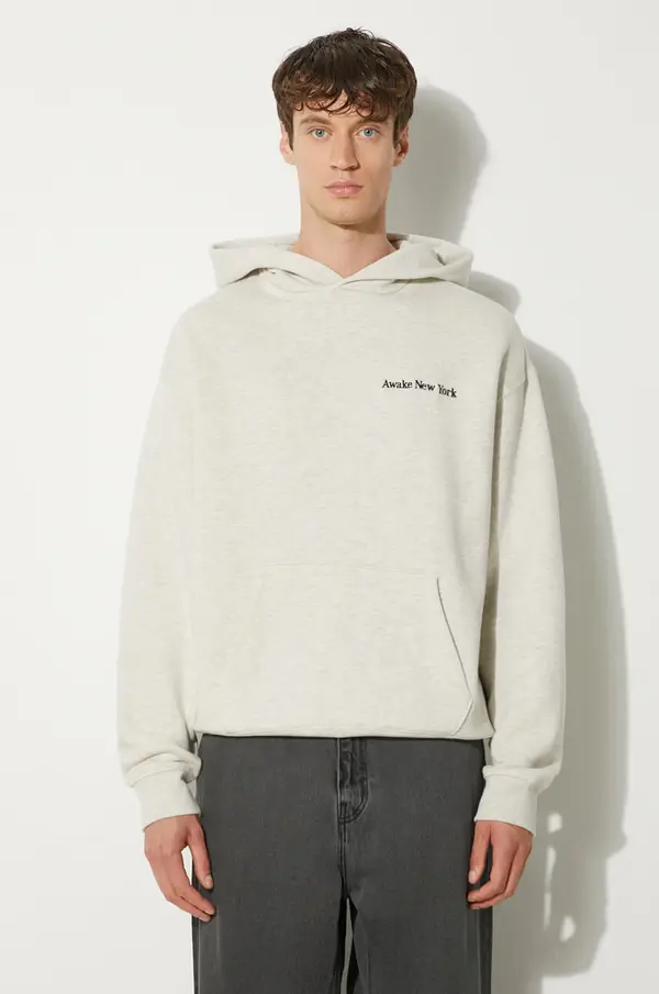 Awake NY Pamučna dukserica Awake NY Serif Hoodie