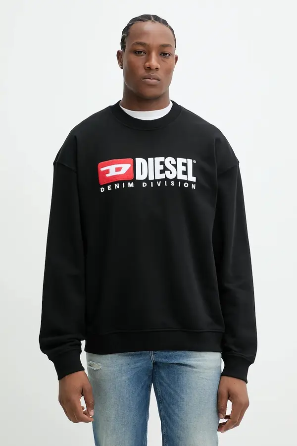Diesel Pamučna dukserica Diesel S-BOXT-DIV SWEAT-SHIRT