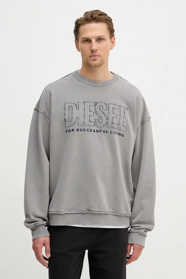 Diesel Pamučna dukserica Diesel S-BOXT-RAW-V1