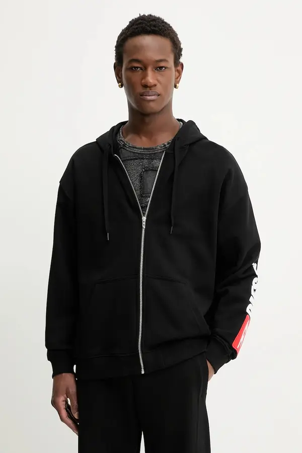 Diesel Pamučna dukserica Diesel S-BOXT-ZIP-HOOD-DIV