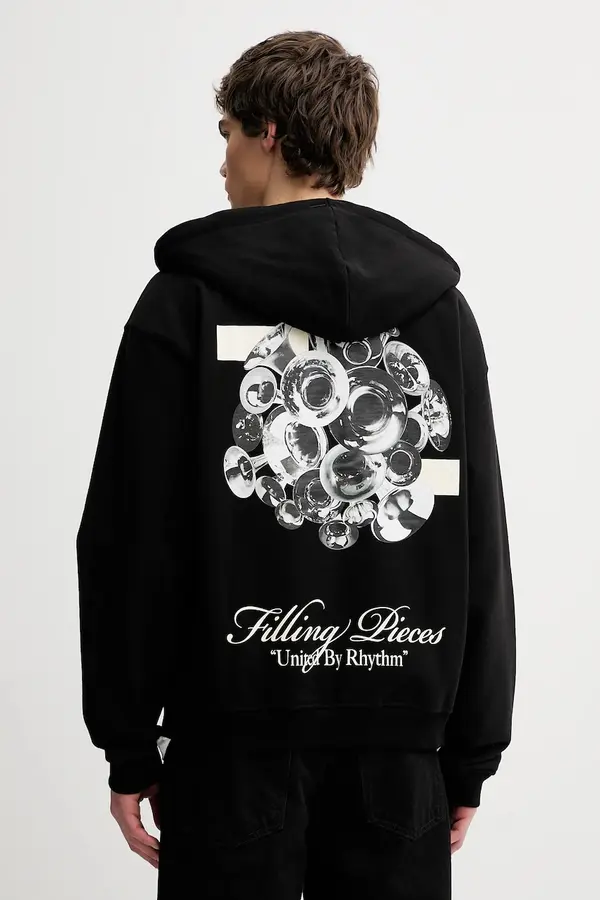 Filling Pieces Pamučna dukserica Filling Pieces Zip Hoodie Bouquet