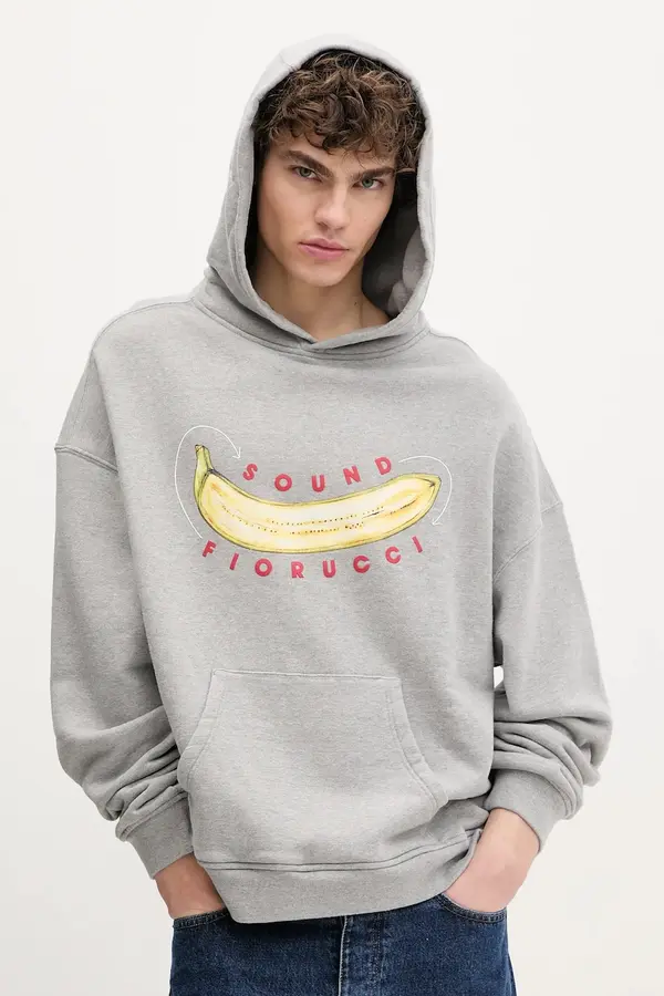 Fiorucci Pamučna dukserica Fiorucci Banana Sound Print Relaxed Fit Hoodie