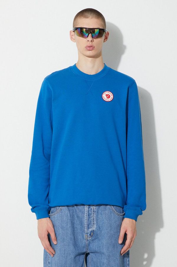 Fjallraven Pamučna dukserica Fjallraven 1960 Logo Badge Sweater za muškarce, bez uzorka, F87163.538
