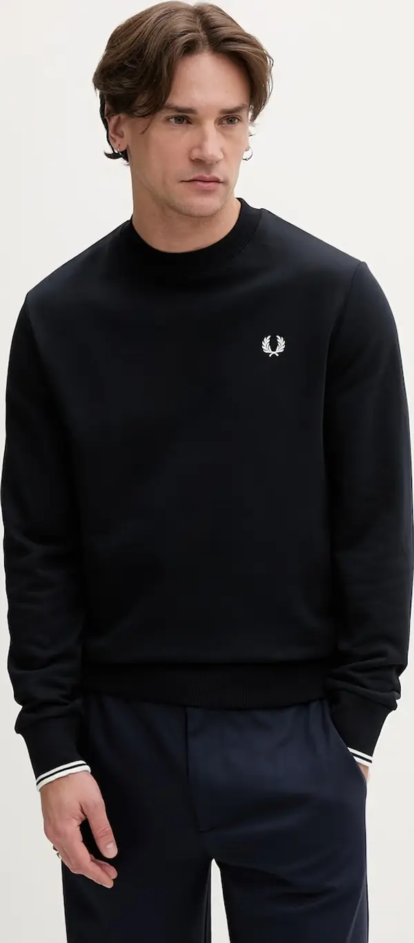 Fred Perry Pamučna dukserica Fred Perry Crew Neck Sweatshirt