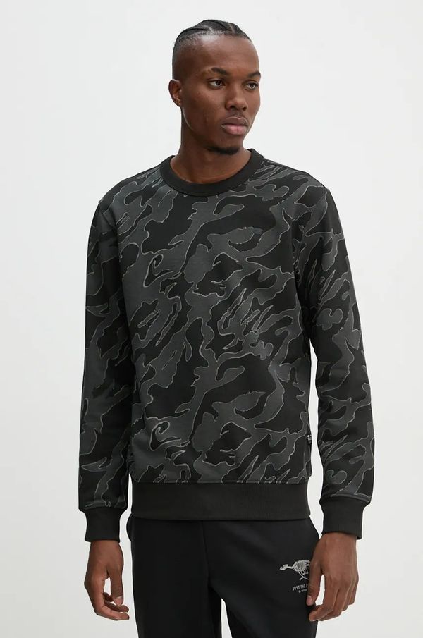 G-Star Raw Pamučna dukserica G-Star Raw za muškarce, boja: crna, s uzorkom, D25104-D325