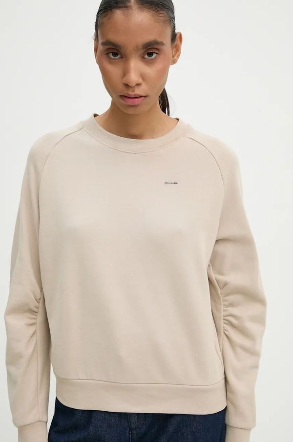 G-Star Raw Pamučna dukserica G-Star Raw za žene, boja: bež, bez uzorka, D25045-D589