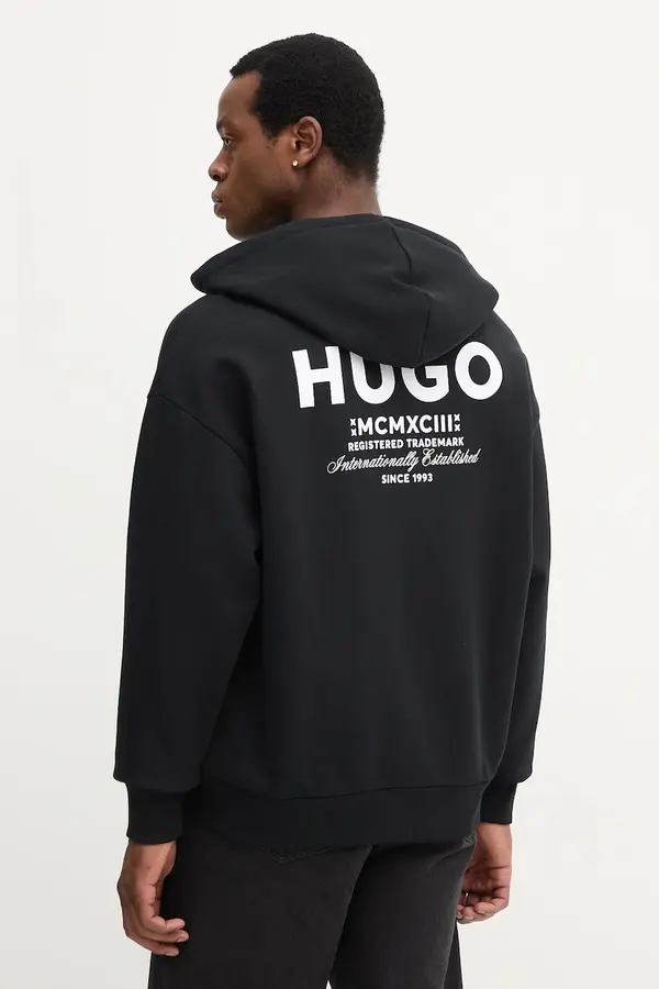 HUGO Blue Pamučna dukserica Hugo Blue  Nardimez