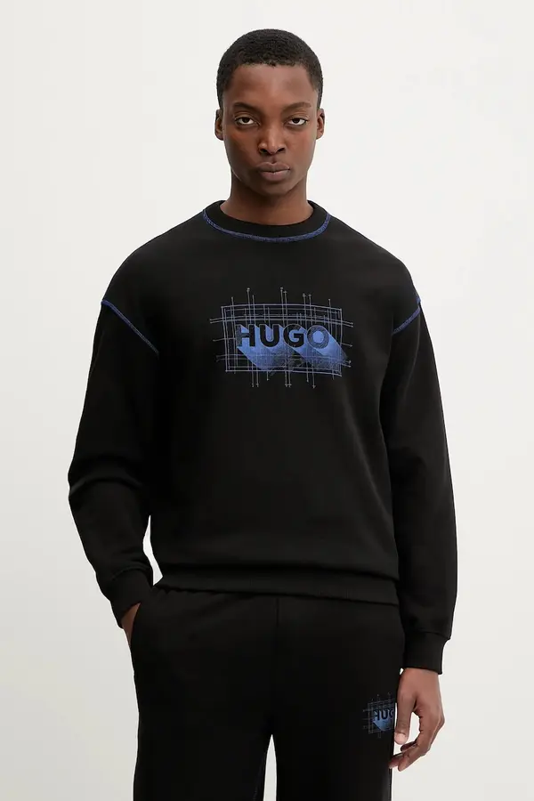 HUGO Blue Pamučna dukserica Hugo Blue Nothalic  Nothalic