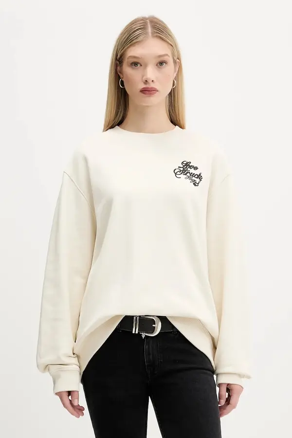 HUGO Blue Pamučna dukserica Hugo Blue  Oversized Crew_B_4