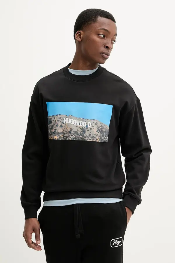 HUGO Pamučna dukserica HUGO