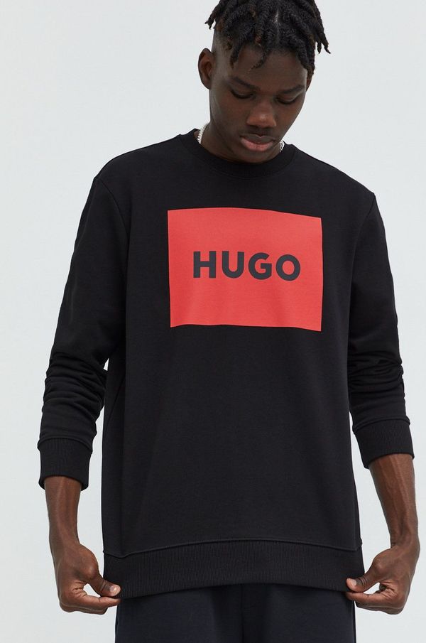 Hugo Pamučna dukserica HUGO s tiskom