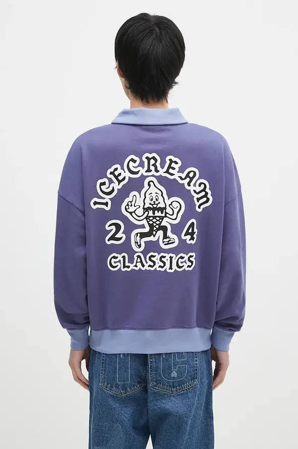 Icecream Pamučna dukserica ICECREAM Cone Man Quarter Zip
