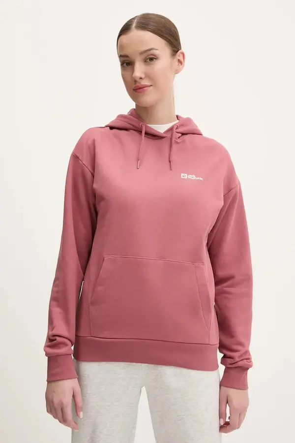 Jack Wolfskin Pamučna dukserica Jack Wolfskin Essential