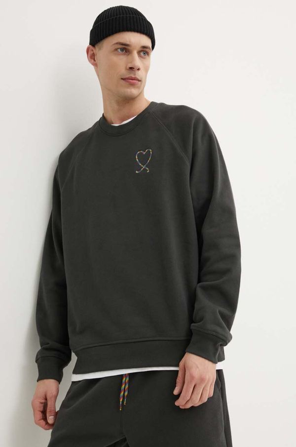 Levi's Pamučna dukserica Levi's Pride za muškarce, boja: siva, s aplikacijom