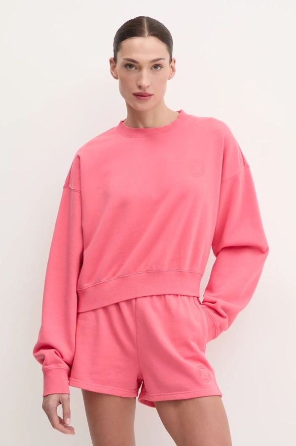 P.E Nation Pamučna dukserica P.E Nation Reverie za žene, boja: ružičasta, bez uzorka, 244F347