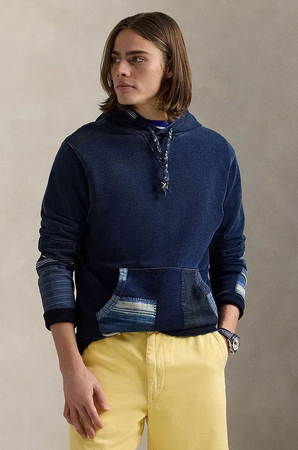 Polo Ralph Lauren Pamučna dukserica Polo Ralph Lauren za muškarce, s kapuljačom, bez uzorka, 710958243