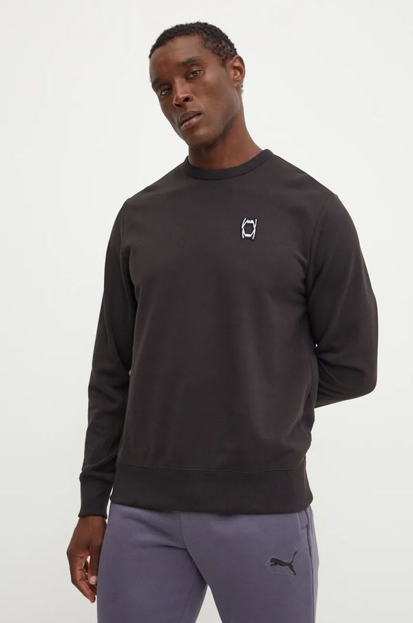 Puma Pamučna dukserica Puma Pivot za muškarce, boja: crna, bez uzorka, 624782