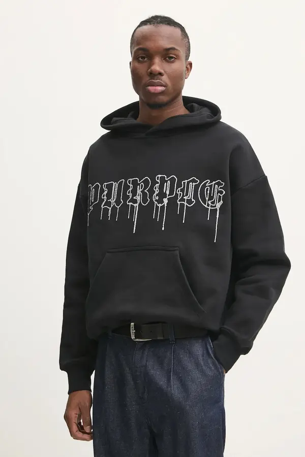 PURPLE BRAND Pamučna dukserica PURPLE BRAND HWT FLEECE PO HOODY