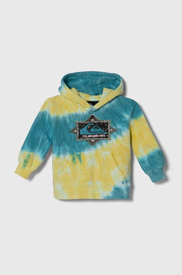 Quiksilver Pamučna dukserica Quiksilver TIE DIE HOOD s kapuljačom, s uzorkom