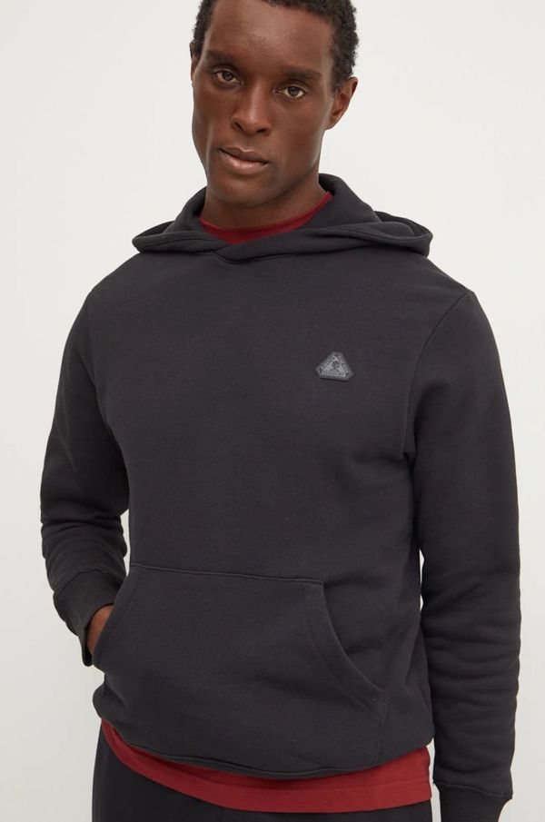 Reebok Classic Pamučna dukserica Reebok Classic Basketball za muškarce, boja: crna, s kapuljačom, bez uzorka, 100075817