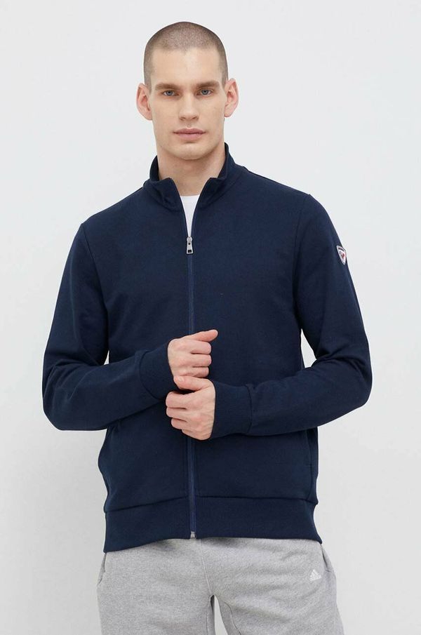 Rossignol Pamučna dukserica Rossignol za muškarce, boja: tamno plava, glatka