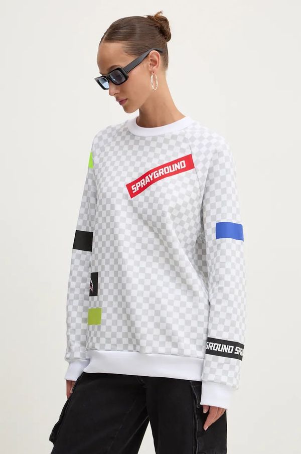 Sprayground Pamučna dukserica Sprayground boja: siva, s uzorkom, SP256