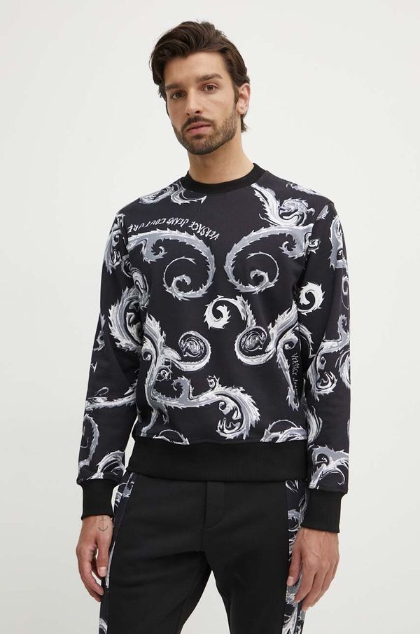 Versace Jeans Couture Pamučna dukserica Versace Jeans Couture za muškarce, s uzorkom, 77GAI3R0 FS161