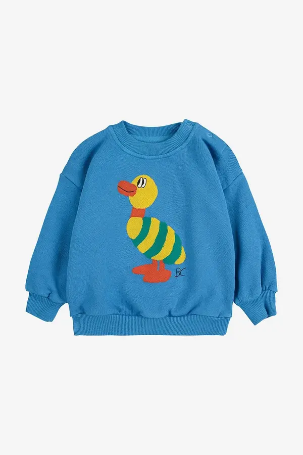 Bobo Choses Pamučna dukserica za bebe Bobo Choses Striped Duck