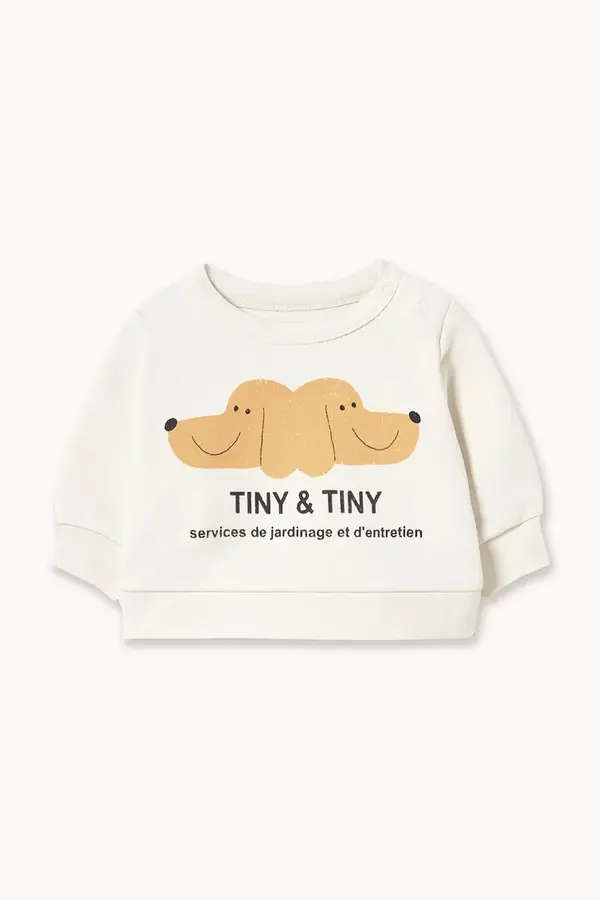 Tinycottons Pamučna dukserica za bebe Tinycottons TINY & TINY BABY SWEATSHIRT