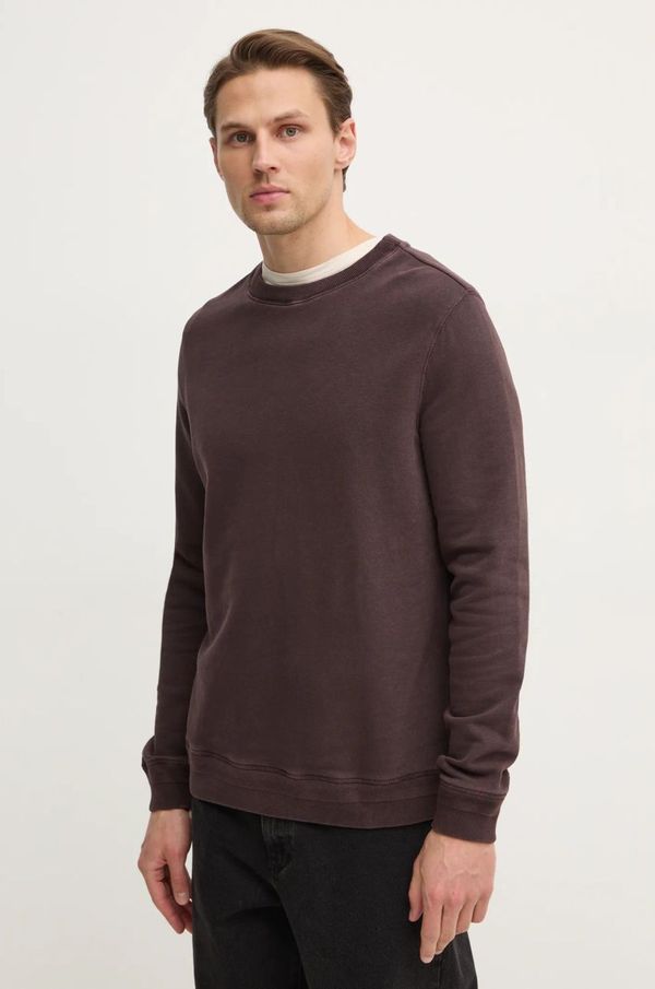 Zadig&Voltaire Pamučna dukserica ZADIG&VOLTAIRE za muškarce, boja: smeđa, bez uzorka, JMSS00266