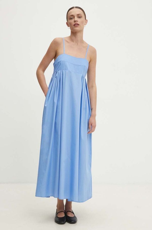 Answear Lab Pamučna haljina Answear Lab maxi, širi se prema dolje