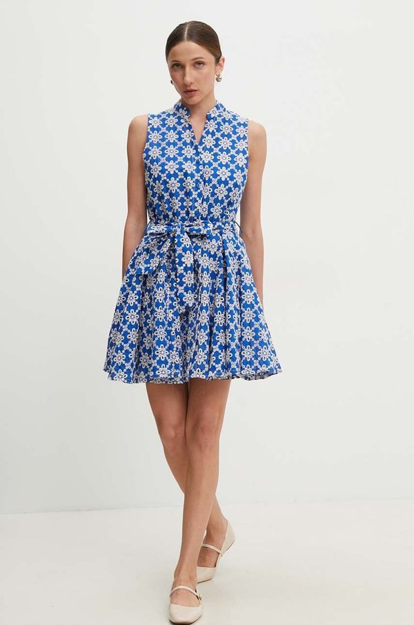 Answear Lab Pamučna haljina Answear Lab mini, širi se prema dolje