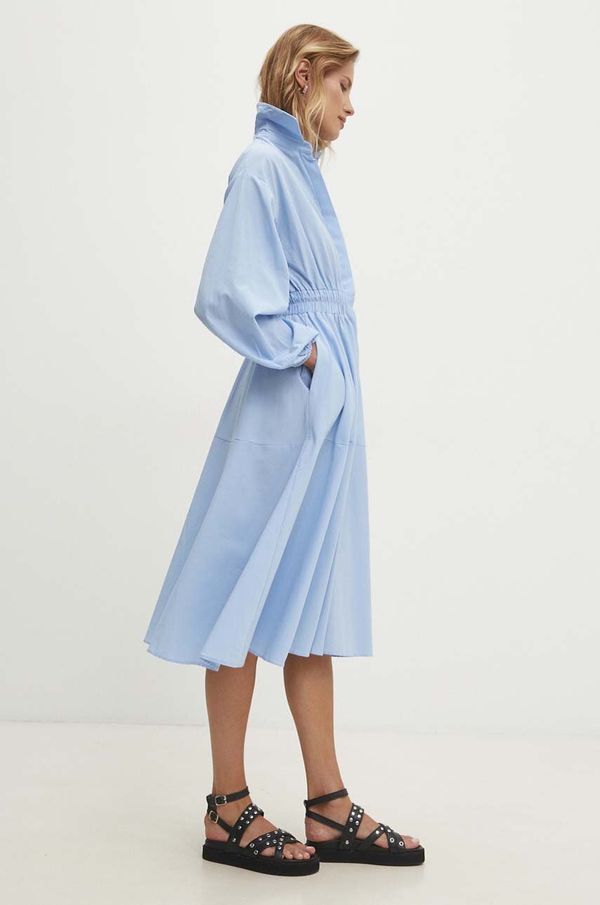 Answear Lab Pamučna haljina Answear Lab mini, širi se prema dolje